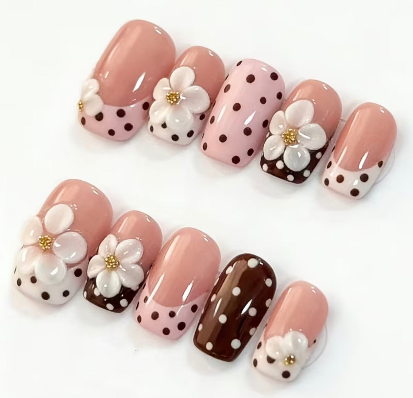 Polka Dots And Flowers