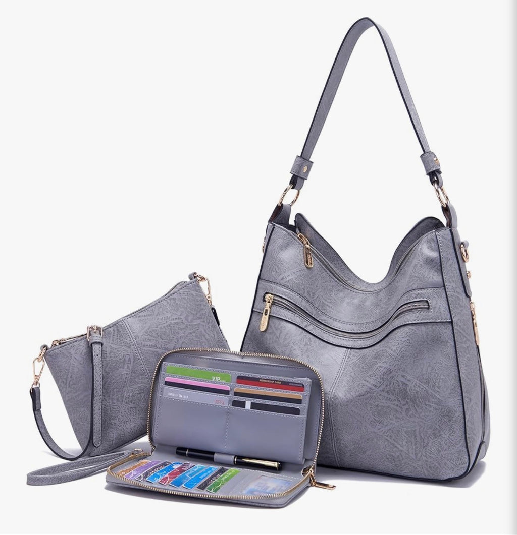 Large Leather Tote and Accessories