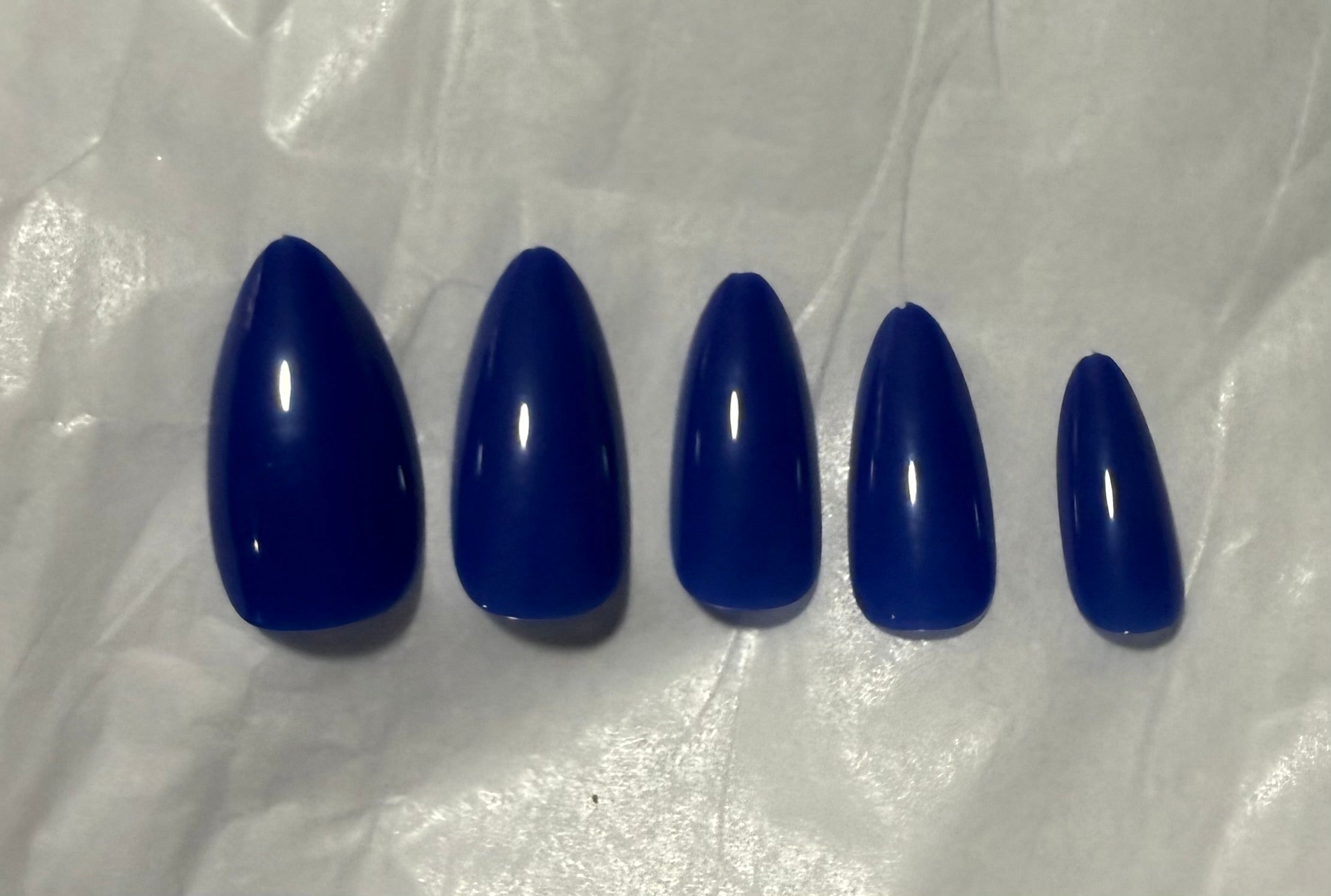 Navy blue Almond Shape