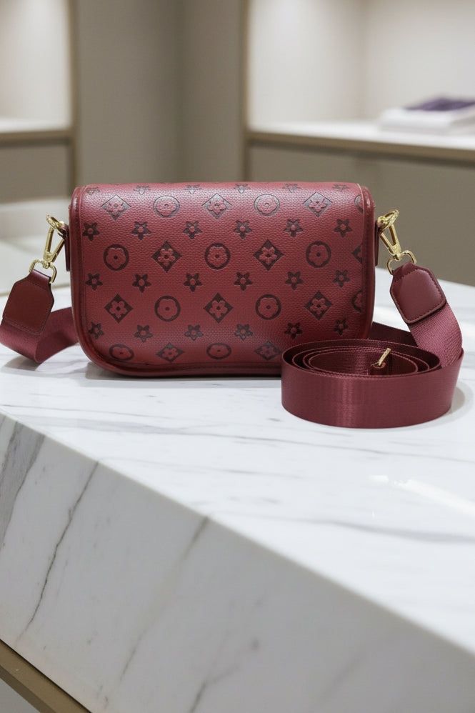 Red Crossbody with Flap