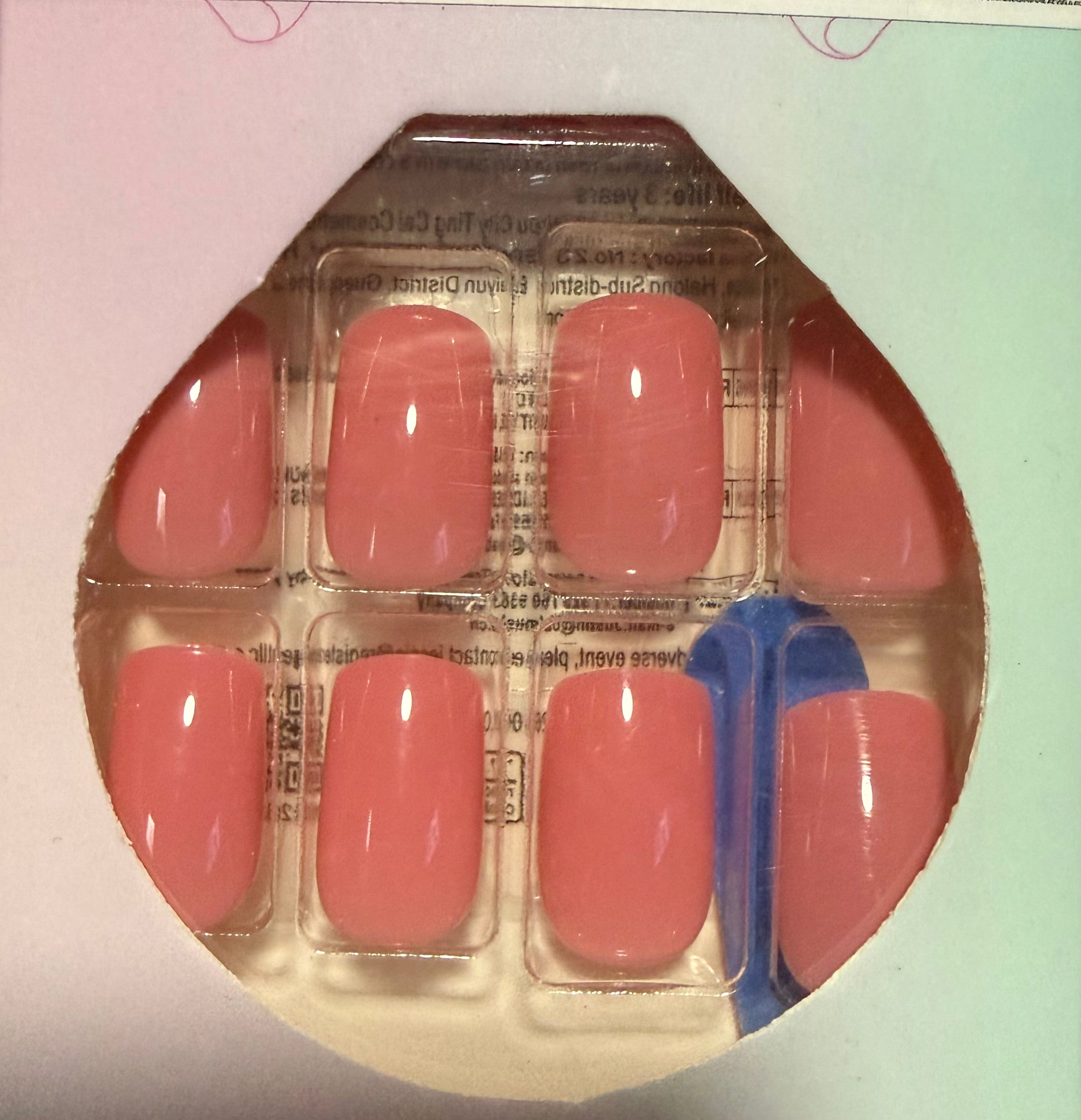 Nails Dark Rosie Peach