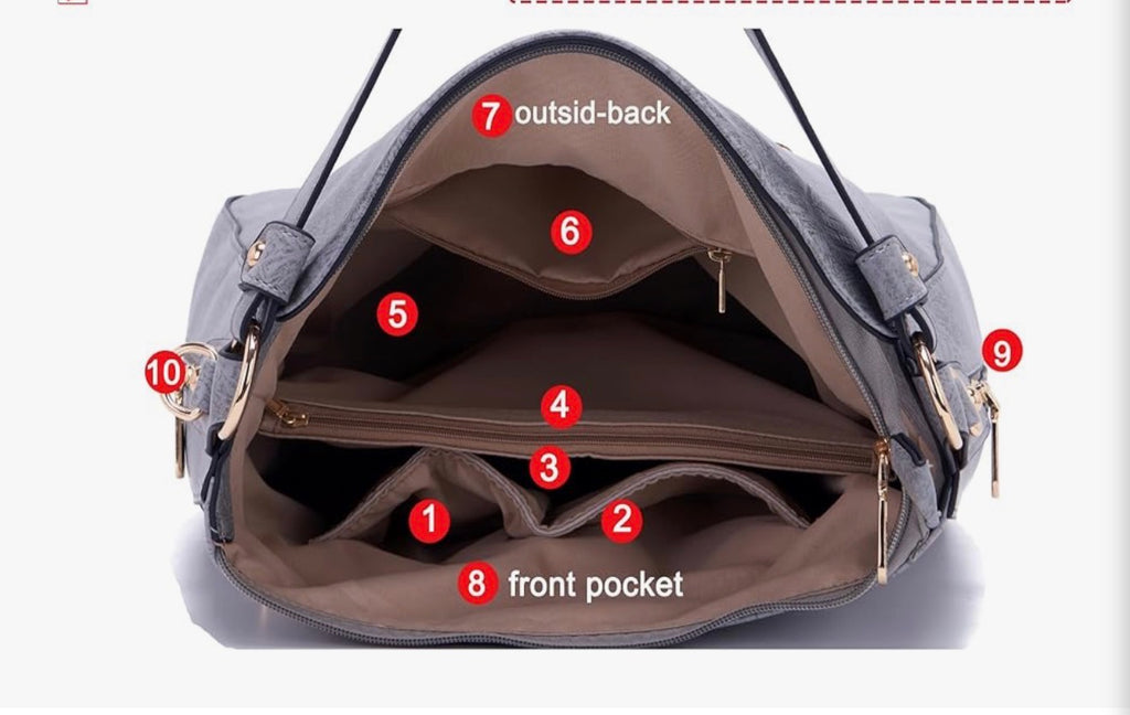 Large Leather Tote and Accessories
