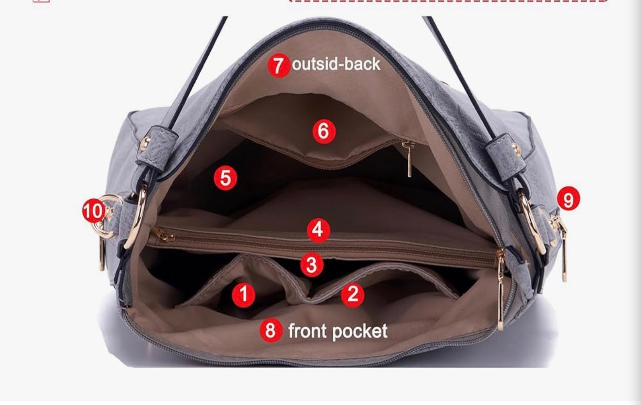 Large Leather Tote and Accessories